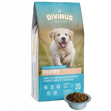 Сухий корм Divinus для цуценят з куркою, високобілковий, 20 кг