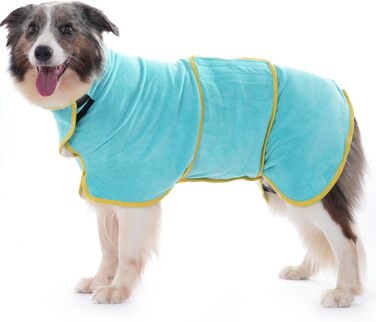 Рушник для собак Hezzuv: ультрапоглинаючий, з мікрофібри, для сушіння після снігу, для цуценят та дорослих, блакитний (S)