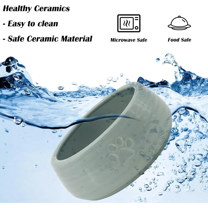 Керамічні годівниці для собак 2 шт., 16 см діаметр x 6,1 см висота, годівниці для домашніх тварин, миска для їжі та води для цуценят, миска для котів, захищає шийний відділ хребта, для собак та котів маленьких та середніх порід, зелений