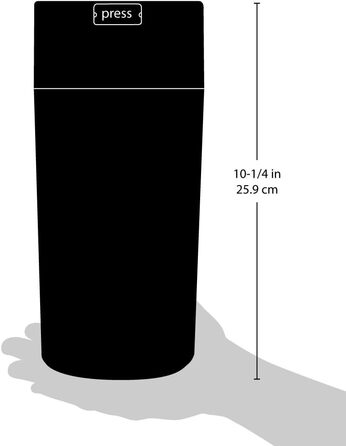 Контейнер для зберігання корму для собак Tightvac, 2.35 л, білий з чорними лапами