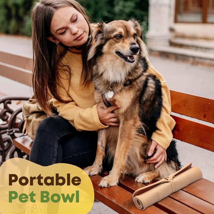 Складні миски для собак та котів, 2 шт. Зіліконовий посуд для тварин, портативні миски для подорожей, чорний