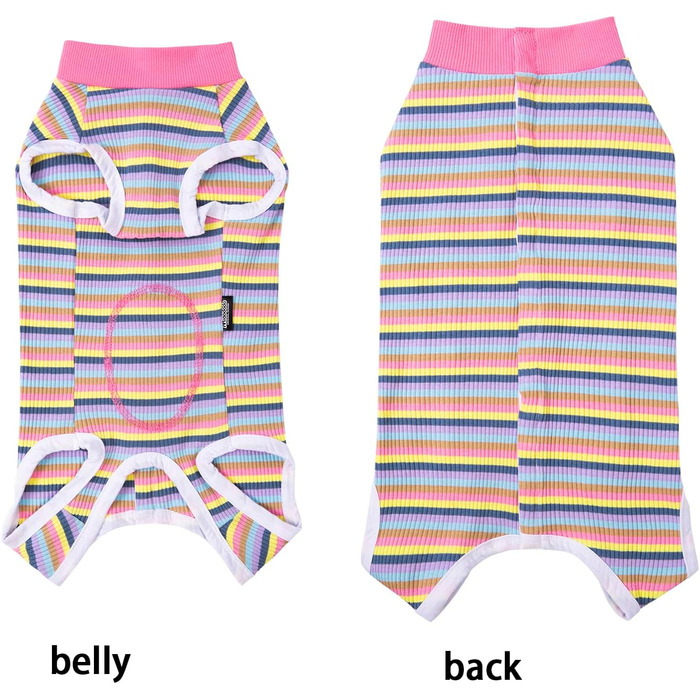 Рожевий одяг для собак після операції (2 шт.) - Комбінезон для собак, котів, цуценят, після стерилізації, захист від швів