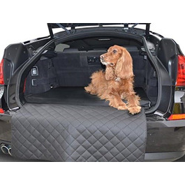 Захисна підстилка для багажника автомобіля - автоліжко для собак, чорна, штучна шкіра, 110x90 см, піна з віскоеластичним ефектом