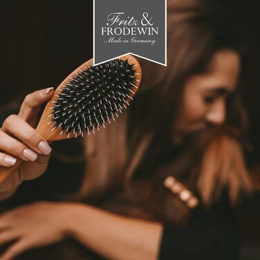 Набір щіток для собак Fritz & Frodewin 'Довга шерсть' | Преміум набір для догляду за шерстю собак | Щітки для вичісування | Для щоденного догляду | З сертифікованого дерева FSC | Безкоштовний засіб для чищення щіток | 100% Made in Germany