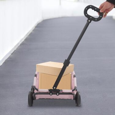 Візок для собак та котів, складаний, рожевий, до 10 кг, 86 x 51 x 35 см