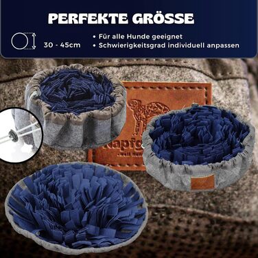 Напфгефлюстер® - Килимок для носа BALU - Іграшка-головоломка для собак, іграшка для дресирування, іграшка для собак, килимок для пошуку, регульований без присосок