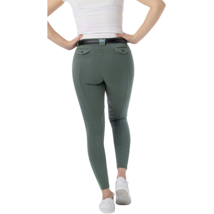 Лосини для верхової їзди Riding World Alexandrie для жінок та дітей | Лосини з накладками на колінах, кишені, 6 кольорів, розміри 104-176 та 32-44, колір: зелений