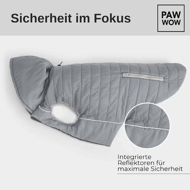 IMMI Куртка для собак | Тепла куртка для собак різних розмірів (Сірий, L)