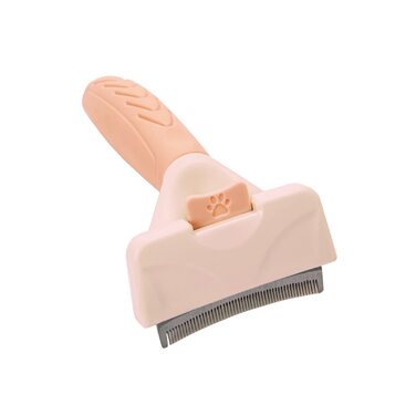Щітка для собак та котів, для підшерстка, рожева. Підходить для собак та котів будь-яких порід з коротким та довгим хутром