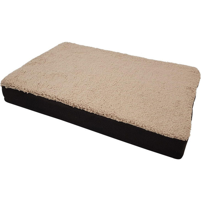 Ортопедичне ліжко для собак DILUMA Benji, знімний чохол, 72x50x8 см, бежеве