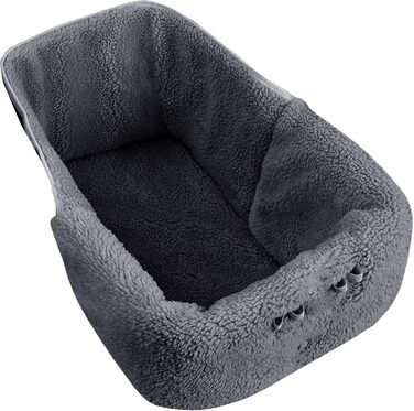 Матрац для тварин у візочок – зимова подушка для собак та котів, магнітна, для цуценят, кошенят, у подорожах, на прогулянках, в авто, до ветеринара, сірий