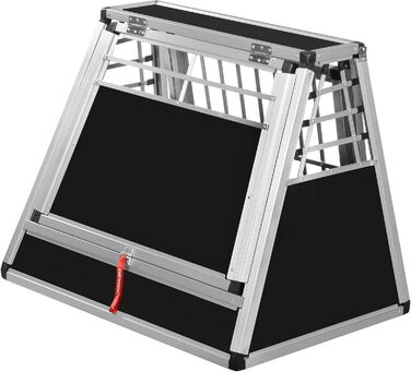 Transportbox N53 для собак - алюмінієва переноска 60x90x70 см з аварійним виходом, безпечний транспорт тварин в авто