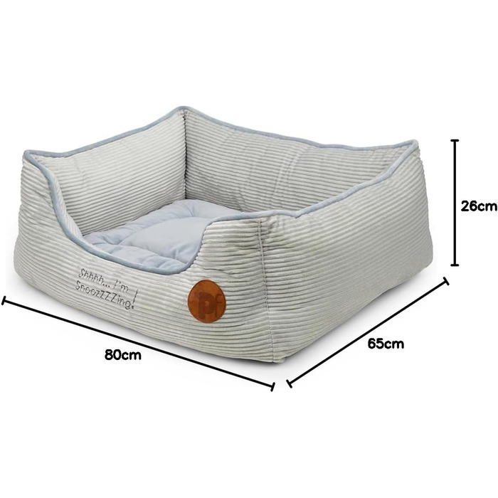 Килимок для тварин Petface Cord, сірий, квадратний, розмір S (1 шт.)