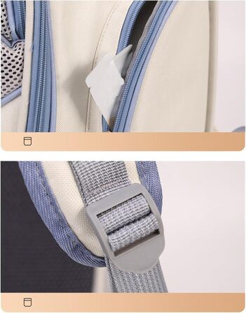 Сумка-переноска для собак | 33 x 25 x 41 см | Безпечна, практична, дихаюча переноска для собак | Ідеально для подорожей, прогулянок, транспортування в авто та громадському транспорті (Синій)