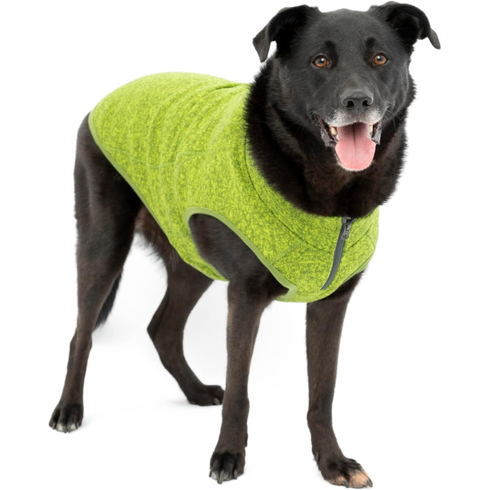 Теплий собачий светр Kurgo K9 Core | Флісова жилетка для собак | Зручний одяг для собак | Зелений, розмір L