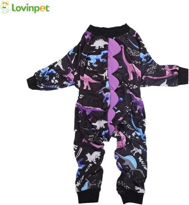 Комбінезон для собак великих порід LovinPet: дихаючий, з UV-захистом, антибактеріальний, для відновлення після операцій, зелено-оранжевий, XXX-Large