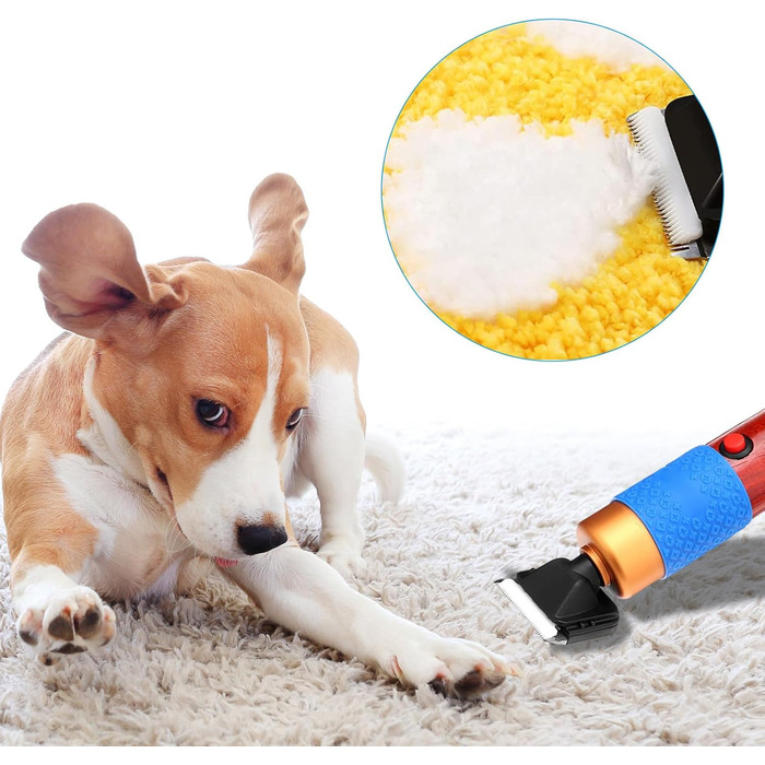 Машинка для стрижки собак Hunderasierer: професійна машинка для грумінгу та стрижки шерсті собак, низький рівень шуму та вібрації, 200W