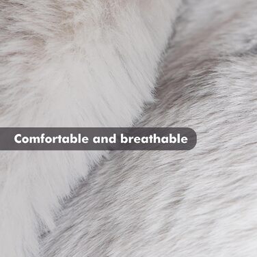 Ортопедичне ліжко для собак TOPCHANCES - 90x90x13 см, миється, пухнасте, для середніх собак, неслизьке, килимок-софа для домашніх тварин, сірий градієнт 95x95x13 см