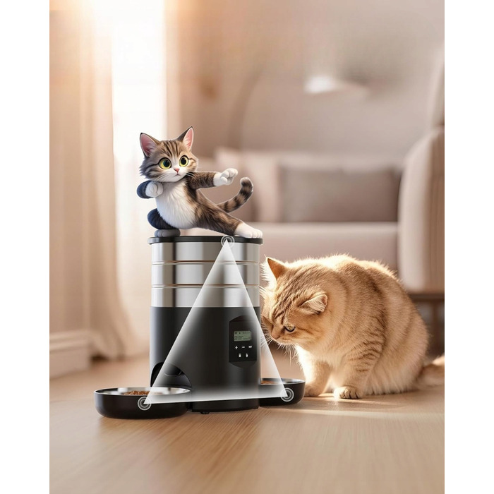 Автоматичний годувальник для котів та собак Grookpet PRO, 5 л