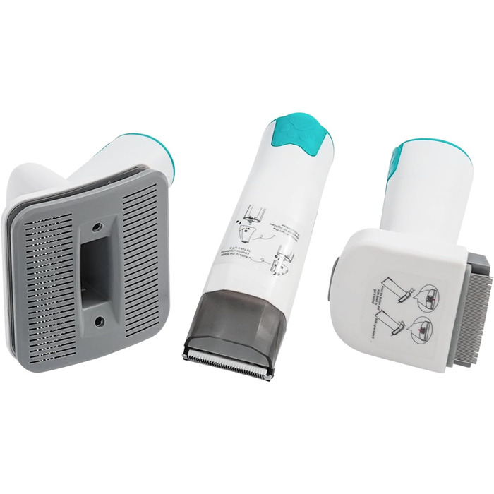 7-в-1 Машина для стрижки шерсті котів та собак з пилососом, набором гребінців та контейнером 1.5L. Стрижка, догляд, прибирання шерсті. Набір для догляду за тваринами