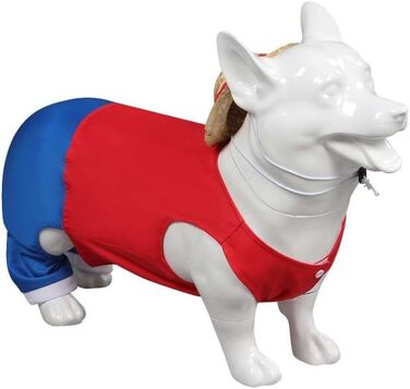 Костюм для собак, кумедний, косплей, костюми на Хелловін, червоний, поліестер, розмір Small