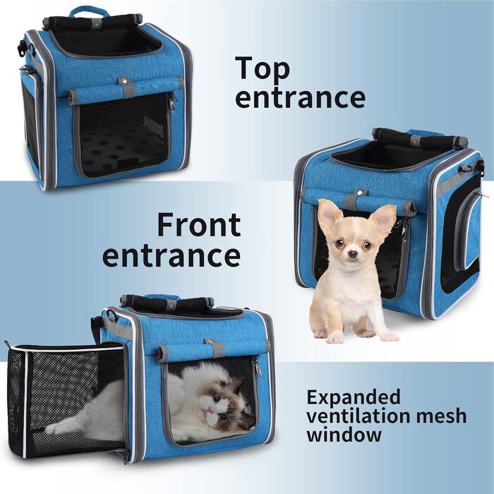 Фahrradkorb для собак | Транспортна сумка для тварин - Переносний кошик з вентиляцією для прогулянок та подорожей