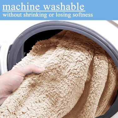 М'яка тепла флісова ковдра для собак та котів 100x120 см, машинного прання, бежева