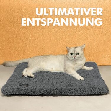 Килимок-лежанка для котів на підвіконня з підігрівом, 90 x 28 см, сірий. Тепла, м'яка, неслизька, для котів.