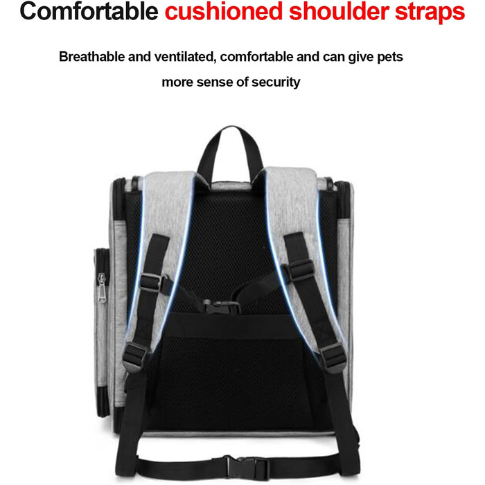 Транспортна переноска для котів та собак PJDDP, рюкзак для тварин з сітчастими вікнами, дихаюча та легка сумка для маленьких собак та котів, переноска для тварин, портативна та складана, хакі