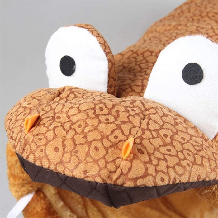 Туннель для котів DHGTEP складний, іграшка-труба для кошенят, з віконцем, бежевий