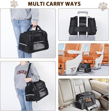 Транспортний бокс для котів Romon: переноска для тварин, переноска для котів, сумка-переноска для котів та цуценят до 6 кг, з регульованим плечовим ременем