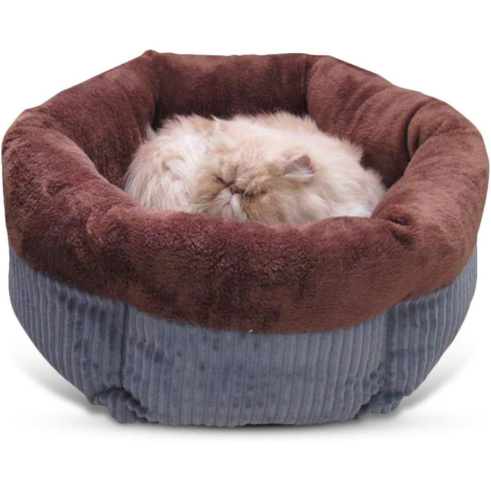 PETCUTE Ліжко для собак і котів, кругле, м'яке, пране, лежанка для домашніх тварин