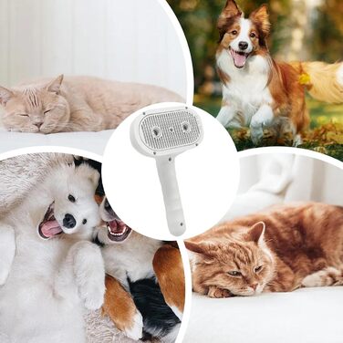 Бурштук для грумінгу собак Furrybasics: для здорового хутра та розпушування | Практична парова щітка для догляду за шерстю