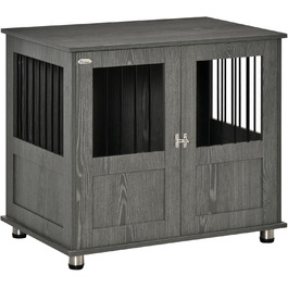 Клітка для собак PawHut - вольєр, переноска для маленьких та середніх собак, сіра, 85 x 55 x 75 см