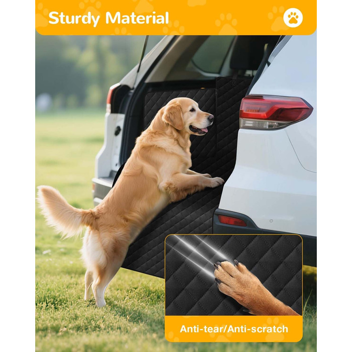 Захисна килимок для багажника авто від Lekespring: вологостійкий, стійкий до подряпин, з захистом бокових панелей та краю, чорний