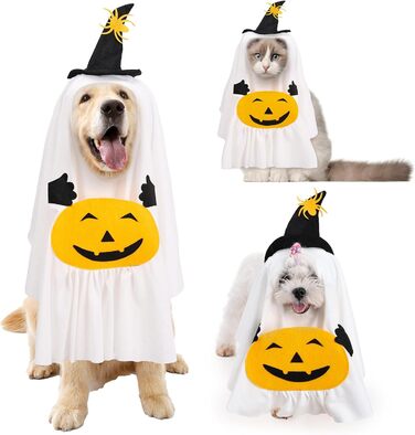 Костюм на Хелловін для домашніх тварин BT Bear, павук, для собак, розмір L, білий