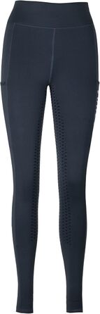 Лазура - Рідлегінги для жінок та дівчаток Emilia | Повний силіконовий покрив | Рідлегінги з 2 бічними кишенями для телефону | Рідлегінги в п'яти кольорах | Розміри 116-176 та 34-46 (128, Asphalt)