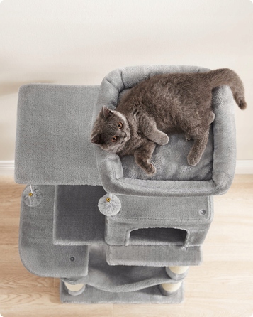 Низький когтеточка-ліжечко для котів Feandrea у вигляді вежі