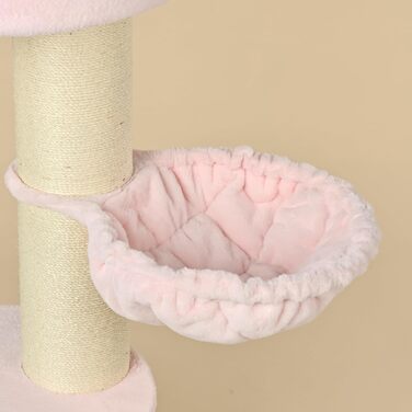 Драбина для котів RHRQuality Maine Coon De Luxe – 150 см – з товстими сизалевими стовпами (20 см) – рожева