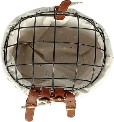 Кошик для перевезення тварин на велосипеді – кошик для домашніх тварин на кермо, плетіння з лози, металевий захист, безпечний транспорт