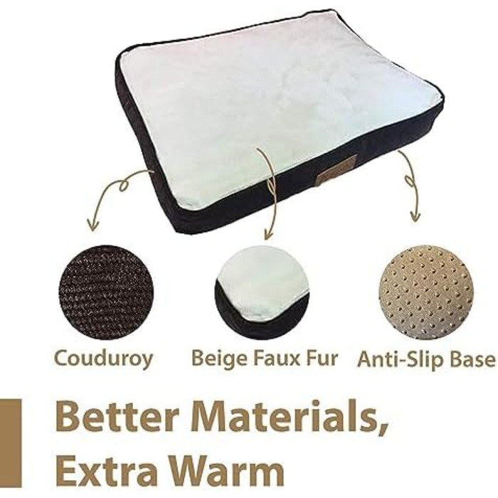 Клітка для собак Ellie-Bo, 71 x 48 см, лежанка, коричнева кордурна стінка та рожеве штучне хутро