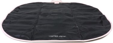 Килимок для собак Lazy Dog Mat від United Pets - портативне, складне ліжко для собак, ідеально підходить для ресторанів та подорожей. Легкий килимок для собак, чорно-зелений колір.