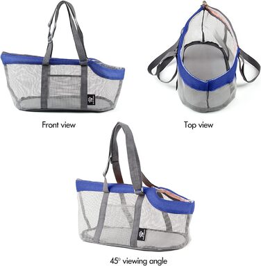 PETCUTE Сумка-переноска для собак та котів, блакитна, до 4 кг