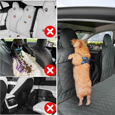 Захист для сидіння авто Tesla Model 3 Y S (2018-2023) - вологостійкий, антицарапинний, для собак