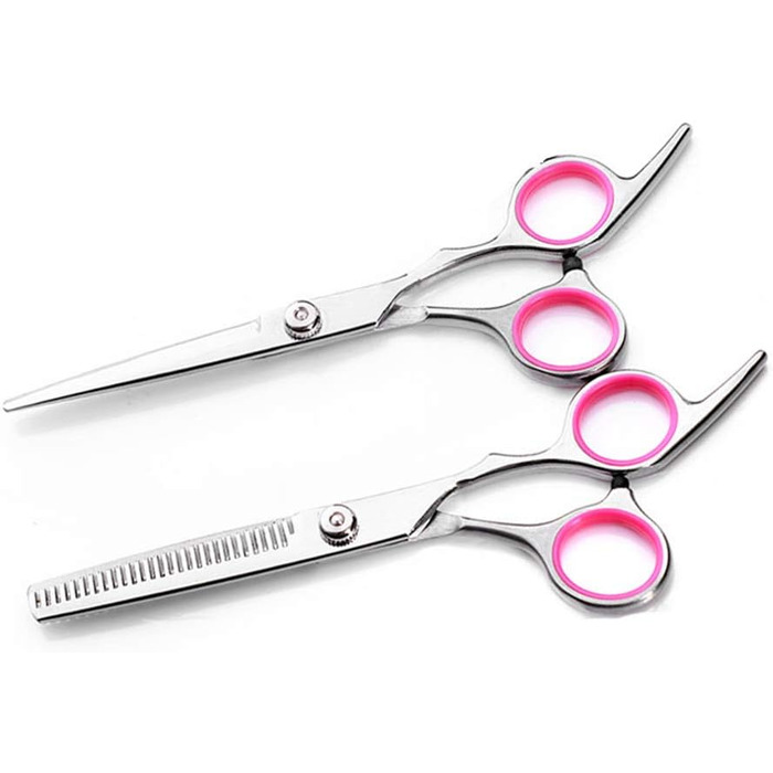 Професійний набір для грумінгу домашніх тварин 6.0 дюймів, витончена випрямна висічна ножиця з нержавіючої сталі для собак, для салонів краси та грумінгу