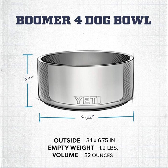 Миска для собак YETI Boomer 4 Nordic Purple, нековзна, харчова сталь