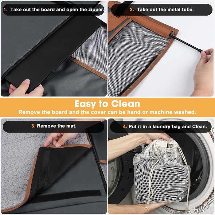 Автомобільний лежак для собак Mixjoy - великий, з PU-шкіри, для середніх, великих та маленьких собак, знімний чохол, напівлежак