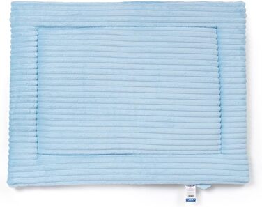 Килимок для собак великих порід Wallace & Jones Cardi, 130x90 см, світло-блакитний, знімний, м'який, з корду