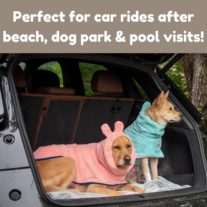 Преміум рушник для собак DERPYCHAPPY: миючий халат, рушник для сушіння, мікрофібра, Корея, для котів та цуценят, розмір M