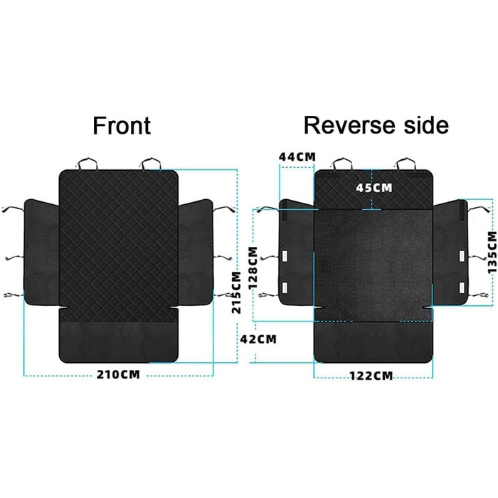 Захист для багажника автомобіля для BMW X1 F48 (2016-2021) – водонепроникний килимок для собак з кишенею та захистом краю багажника
